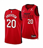 Men's Miami Heat #20 Kyle Anderson Red 2025 City Edition Stitched Jersey Dzhi,baseball caps,new era cap wholesale,wholesale hats